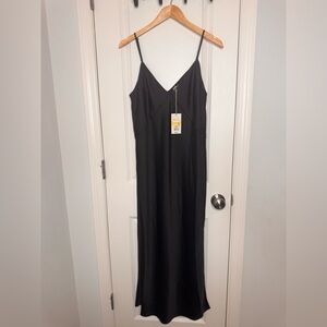 Elegant Black Slip Dress